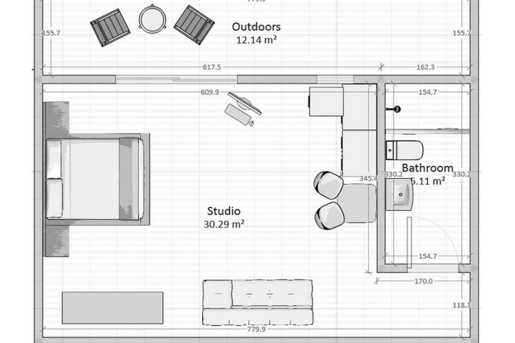 Cozy Studio Near The Beach 1Stfloor Nea Iraklitsa Exteriér fotografie